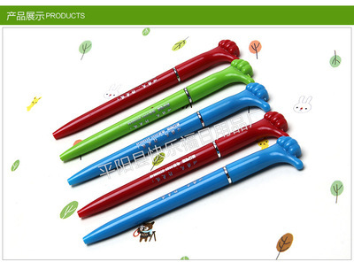 阿里厂家直供 来样来图定制子弹头塑料圆珠笔KLFU-03591，平阳县快乐福日用品厂专业供应